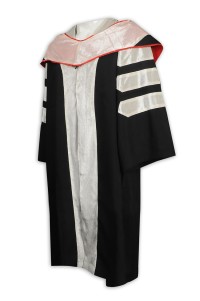 DA120  設計大學畢業博士袍  文憑袍 訂購學士袍 畢業袍hk中心  白色畢業袍  教授袍